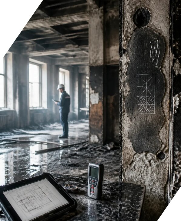 Обследование зданий после пожара в Омске от 15554 р. | ЭкспертизаРоссия